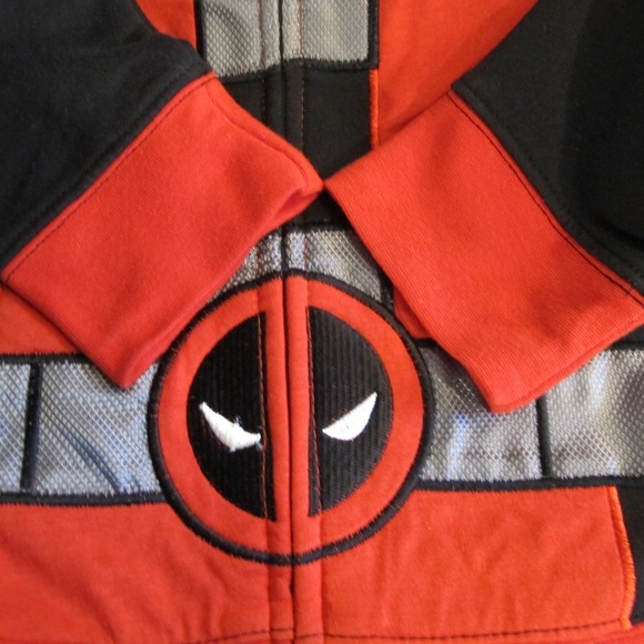 Marvel Deadpool Hoodie Cosplay Jacket Men's Small Halloween Costume - Picture 8 of 8